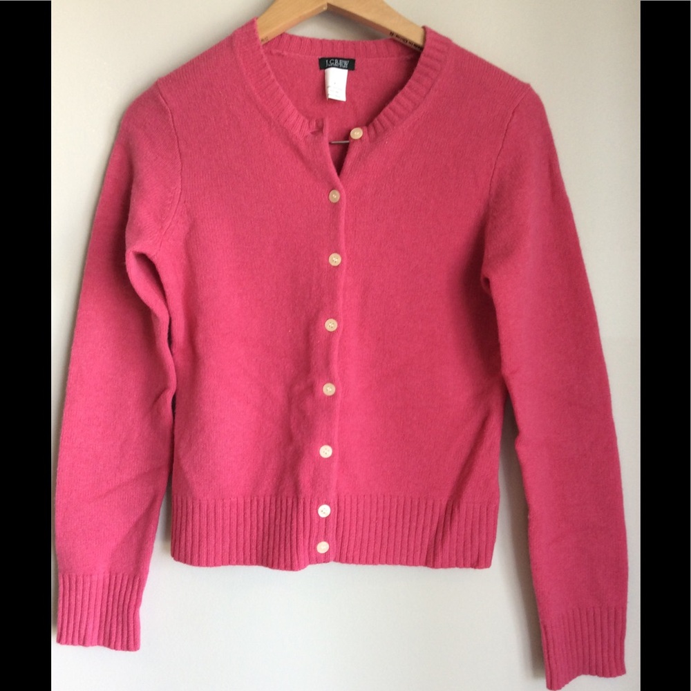 -J.Crew - Pink cardigan! Size Small